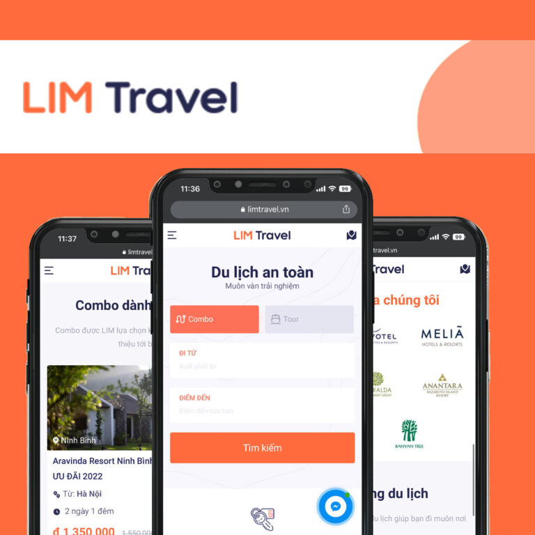 WEBSITE GIỚI THIỆU DỊCH VỤ - LIMTRAVEL